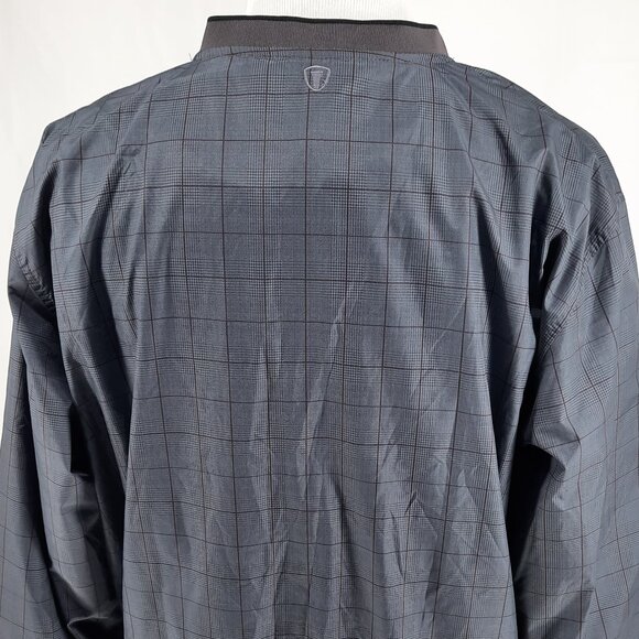 Pro Tour Golf Pullover Navy Windbreaker Jacket Men's Size XL V Neck Long Sleeve - Picture 3 of 5